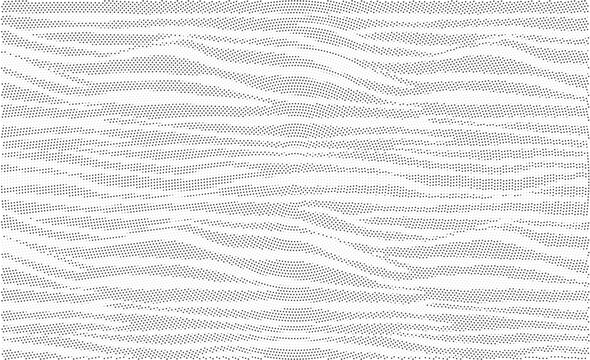 Abstract geometric pattern with intersecting wavy lines and moire effect