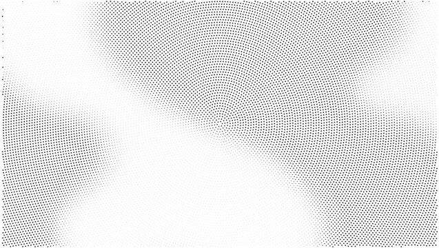 Abstract halftone pattern background with distorted wavy lines