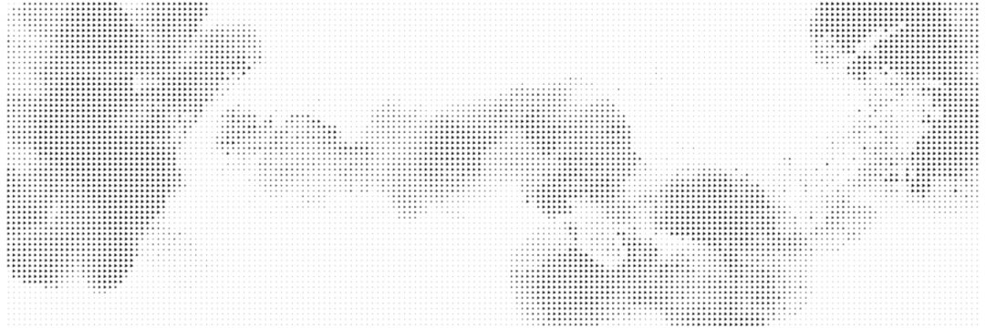 Abstract halftone pattern with gradient dots forming organic shapes