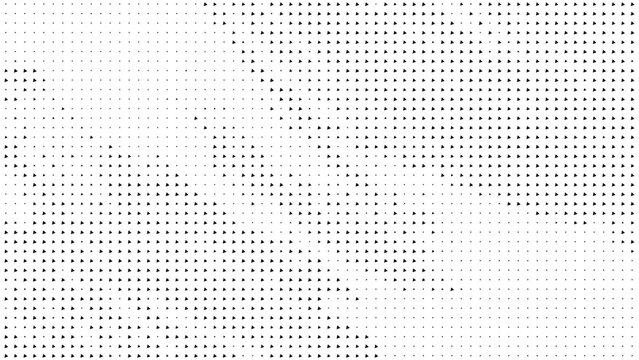 Abstract halftone pattern with small triangles in a gradient transition