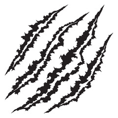 Obraz premium Jagged Claw Marks Illustration