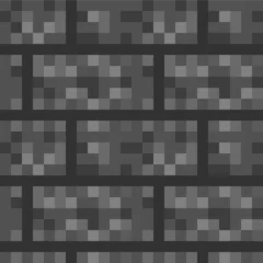 Fotobehang Minecraft Seamless Minecraft-Style Brick Textur PNG  © FloridsDesign