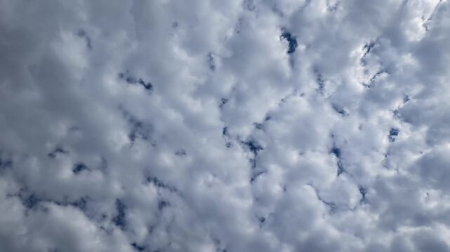 Thick Clouds Clearing into Blue Sky Clouds Timelapse Video