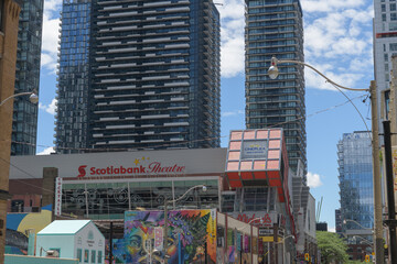 Naklejka premium wide view of Scotiabank Theatre located at 259 Richmond St W, Toronto
