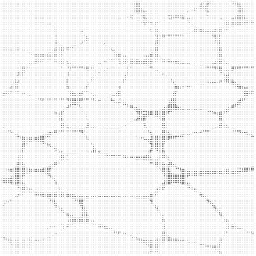 Abstract cellular pattern with gradient light and dark organic shapes