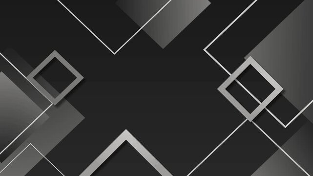 Abstract background with diamond frames and diagonal lines on a modern geometric design animation