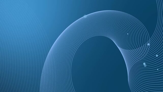 Abstract technology wave background with curved lines animation, Gradient technology background with flowing curved lines and wave pattern