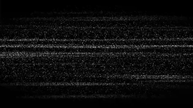 Black Background with Horizontal White Noise Streaks