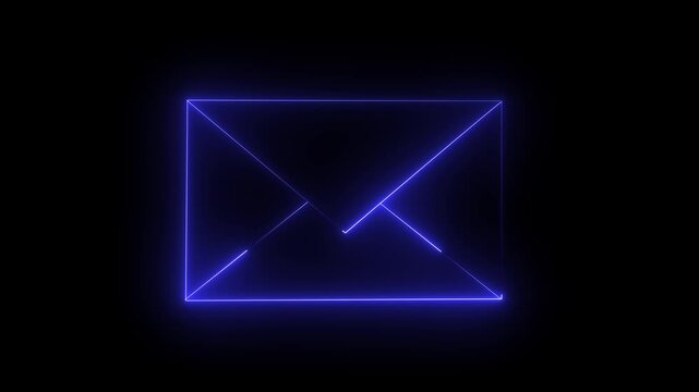 Blue email envelope icon button illustration vector for web communication contact messaging internet send post symbol
