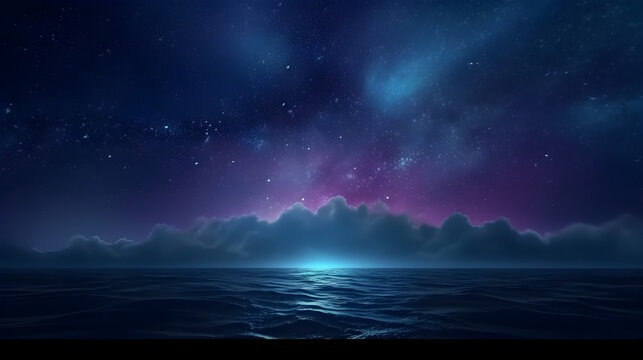 Epic Celestial Sky Background With Violet Nebula Wisps Fantasy Celestial Wallpaper Surreal Space Background