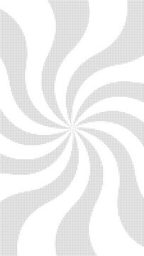 Abstract halftone swirl pattern
