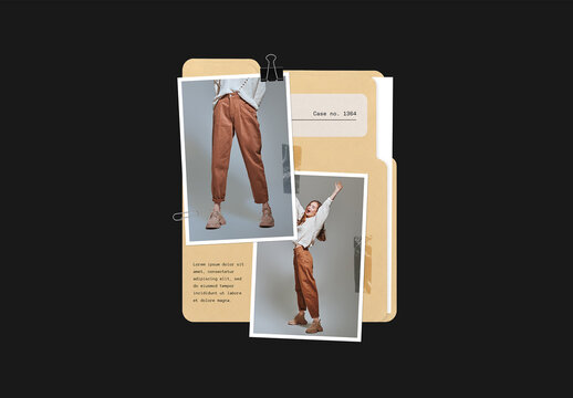 Fashion Case Folder Mockup Collage