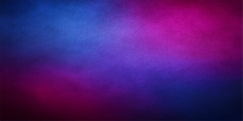A textured backdrop featuring a captivating blend of deep blue and vibrant magenta hues, creating a visually striking and atmospheric gradient effect perfect for design. © mehek