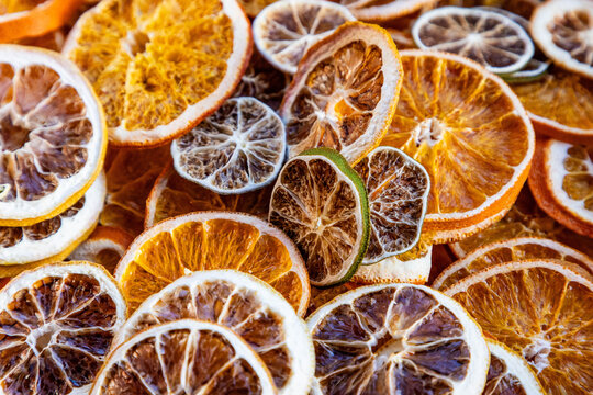 getrocknete Zitrusfr&uuml;chte - Orange, Zitrone, Limette