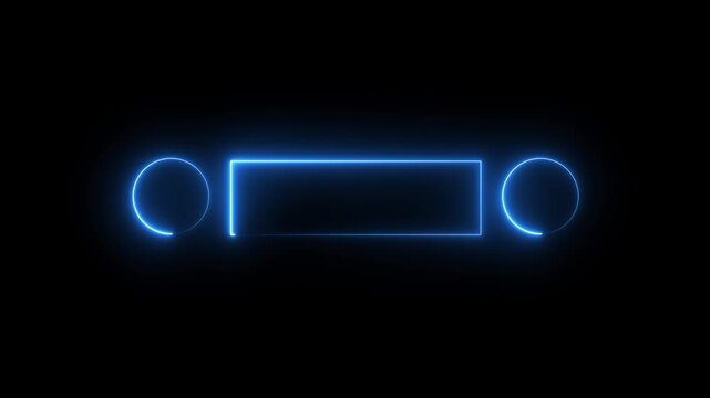 A glowing neon sign with vibrant colors, featuring a bold, modern font. Text 2 illuminated with a bright, electric glow against a dark background.