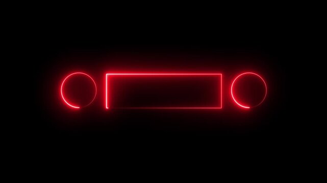 A glowing neon sign with vibrant colors, featuring a bold, modern font. Text 2 illuminated with a bright, electric glow against a dark background.