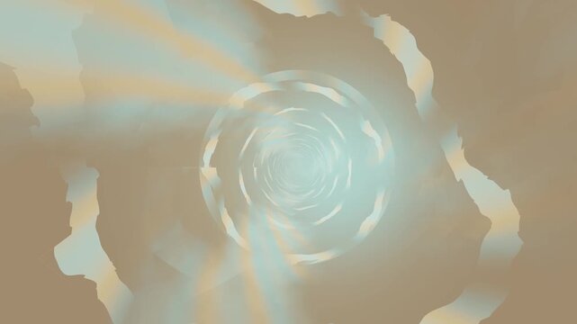 Swirling patterns in soft light with a warm, neutral background