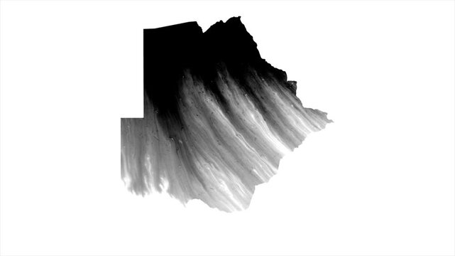 Botswana Black map stain video 4K