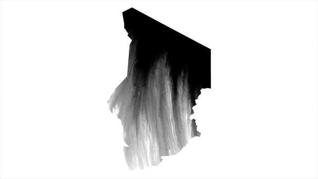 Chad Black map stain video 4K
