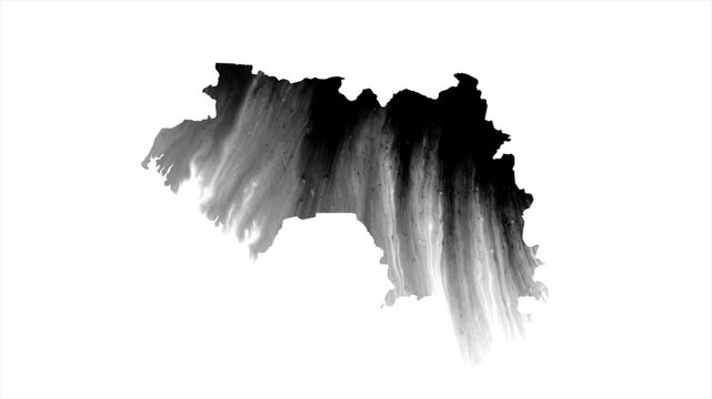 Guinea Black map stain video 4K
