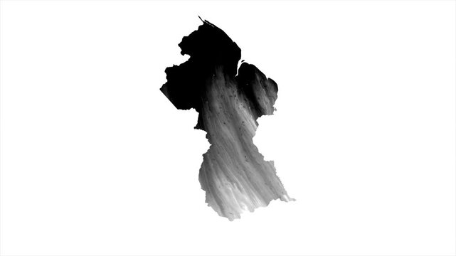 Guyana Black map stain video 4K