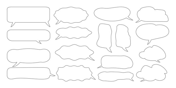 Speech bubbles in a communication