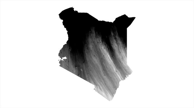 Kenya Black map stain video 4K
