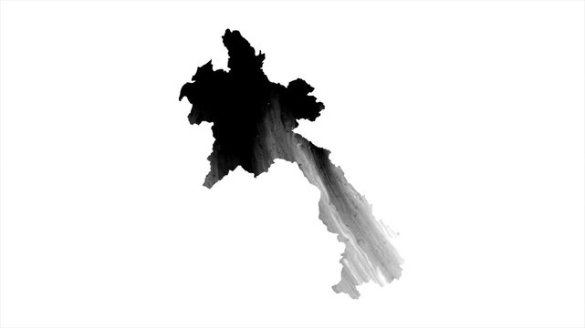 Laos Black map stain video 4K