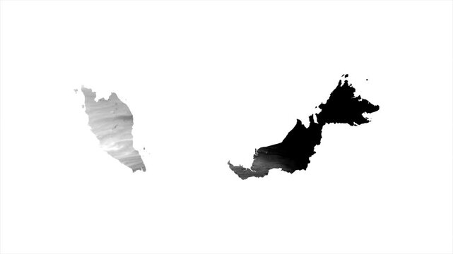 Malaysia Black map stain video 4K