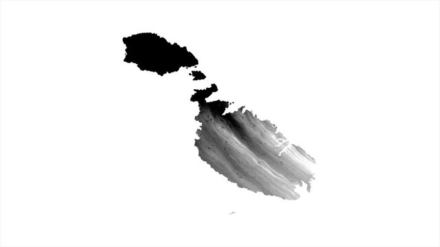 Malta Black map stain video 4K