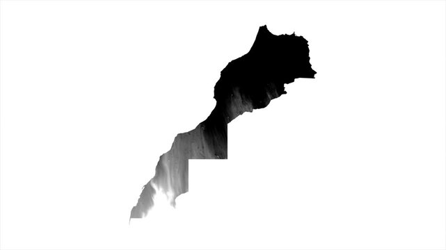 Morocco Black map stain video 4K