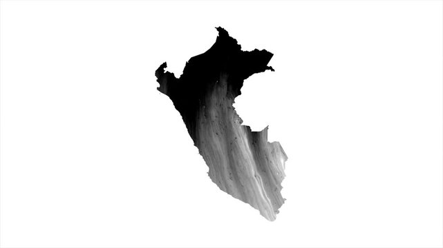 Peru Black map stain video 4K