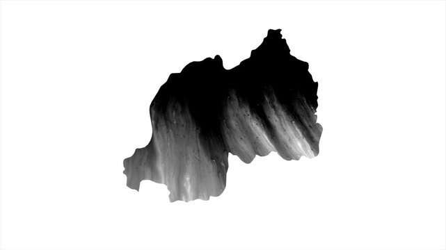 Rwanda Black map stain video 4K
