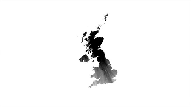 United Kigdom Black map stain video 4K