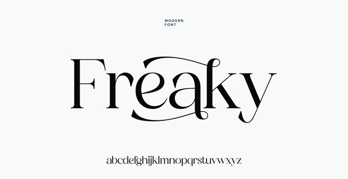 Freaky bold handwritten font with lowercase alphabet letters