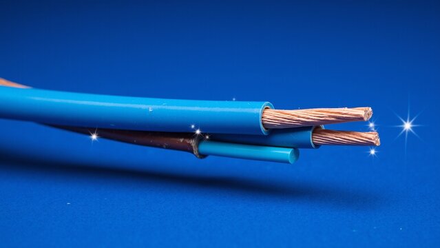 Blue Insulated Copper Wires
