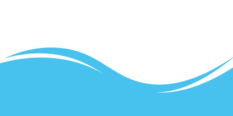 Naklejka premium Modern Business Presentation Backdrop Featuring Dynamic Elegant Sky Blue Swoosh
