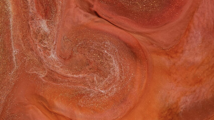 Alcohol ink spreads create colorful patterns in modern art with macro lens detail © Mari Dein