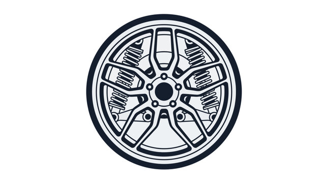 Alloy wheel rim design for car or motorcycle.