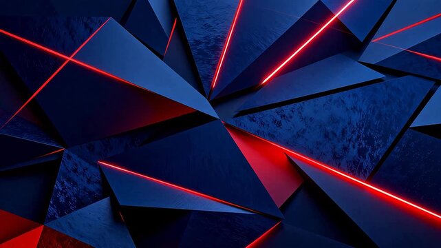 Abstract blue and red geometric pattern