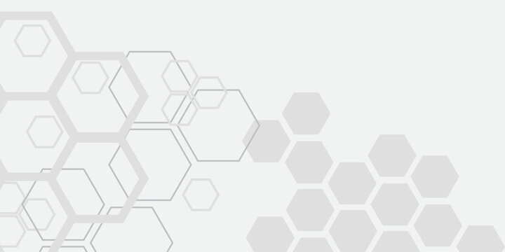 Light gray hexagon technology abstract background soft gradient minimalist honeycomb pattern with subtle hex outlines and faint nodes, cool professional tone, ideal for tech startup product launch,