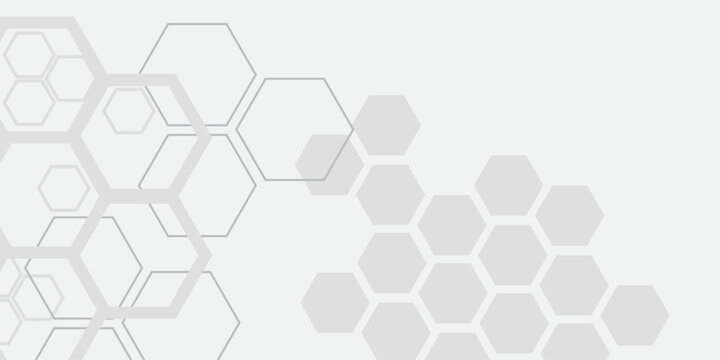 Light gray hexagon technology abstract background soft gradient minimalist honeycomb pattern with subtle hex outlines and faint nodes, cool professional tone, ideal for tech startup product launch,