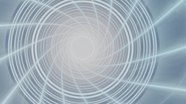 Spiral patterns create a layered visual effect in soft light