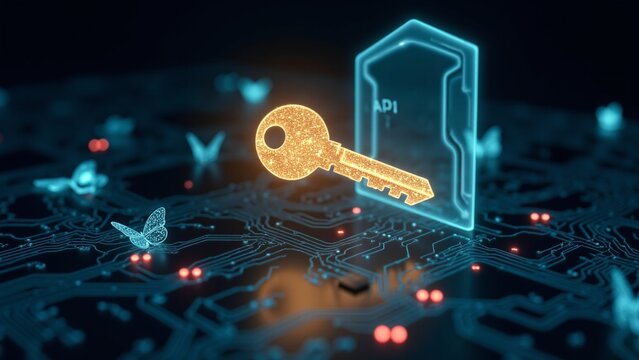 Golden API Key on Cybersecurity Circuit