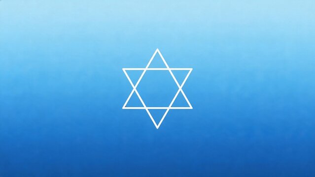 Blue background with white star symbol