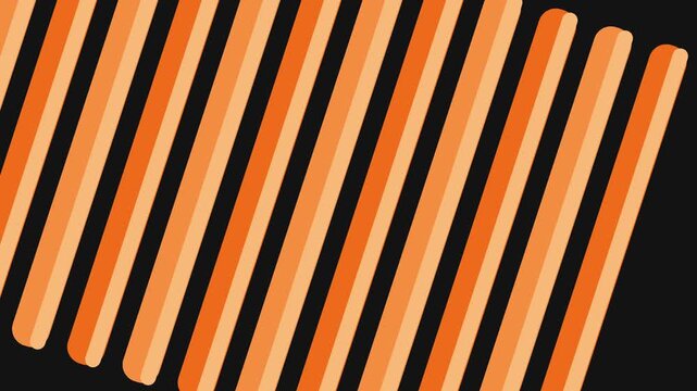 Orange diagonal stripes motion graphics background