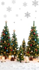 Naklejka premium Festive Christmas Pattern