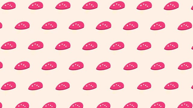 Seamless mushroom fungus pattern background
