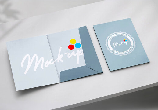 Documents Folder Mock-up Cover and Inside