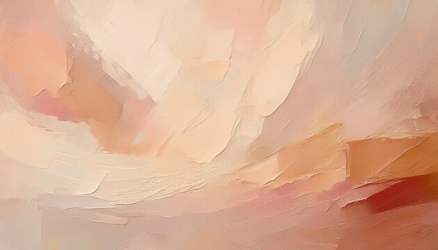 Minimal Artistic Background With Rough Plaster Effect In Warm Ivory And Muted Peach Tones Generative Ai